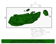 HEADLAMP AND FLASHER LR128023 LAND ROVER