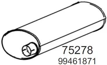 резонатор глушителя IVEC 75278 HOBI