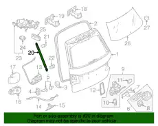 амортизатор багажника MB 212 740 00 45