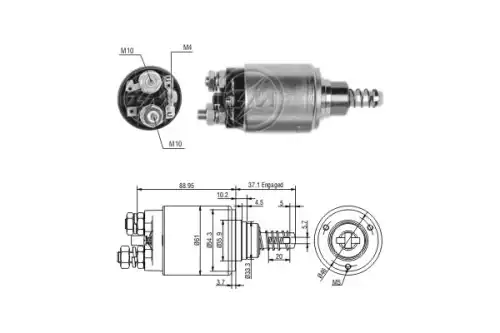Тяговое реле, стартер ZM641 MESSMER
