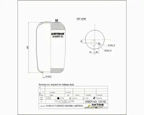 Пневмоподушка AIRTECH 3418521P