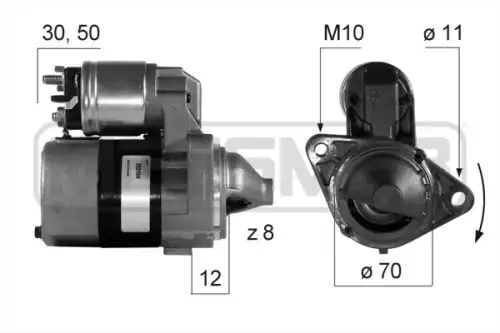 Стартер MESSMER 220154A