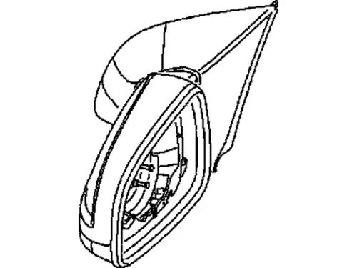 корпус зеркала электр. лев. Opel 13253338