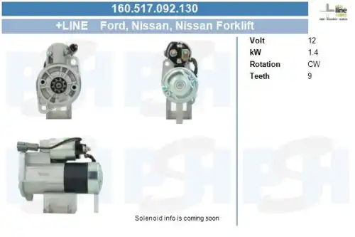 Стартер CV PSH 160.517.092.130