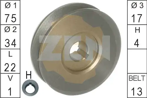 Ременный шкив, генератор ZN5326 MESSMER
