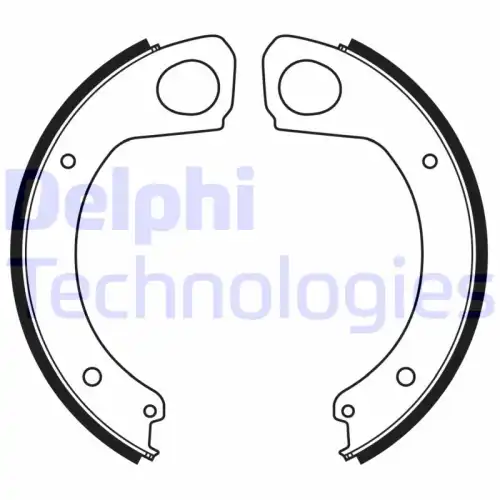 Тормозные колодки барабанные DELPHI LS2174