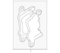 Тормозные колодки дисковые PORSCHE 9J1698451