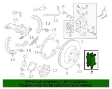 Тормозные колодки дисковые PORSCHE 9J1698451
