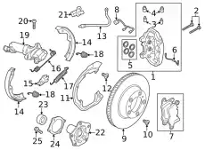Тормозные колодки дисковые PORSCHE 9J1698451