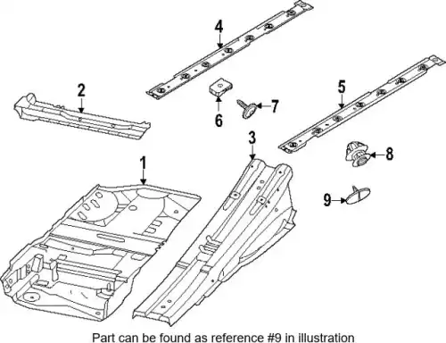 End cap 9P2853445 PORSCHE