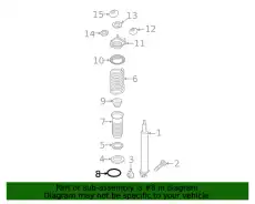 snap ring PAF008572 PORSCHE