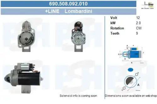Стартер CV PSH 690.508.092.010