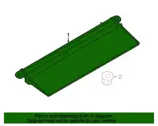 Additional brake light 9Y0945097C PORSCHE