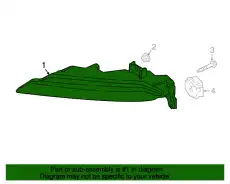 Additional headlight 99163116404 PORSCHE