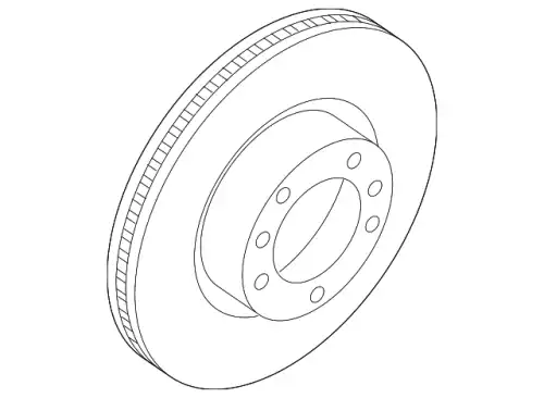 Brake disc 98135140581 PORSCHE