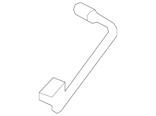Brake line 992611772B PORSCHE