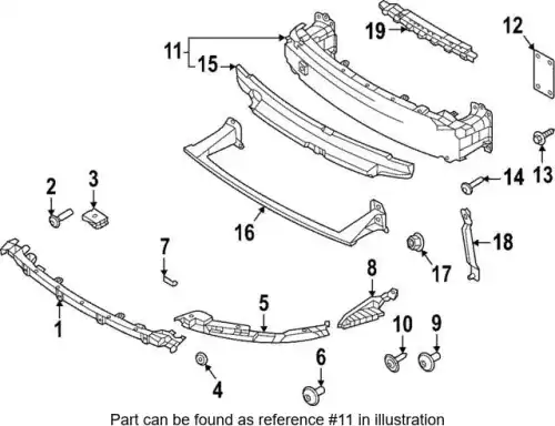 Bumper carrier 992807109A PORSCHE
