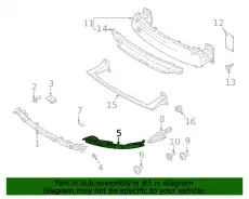 holder for bumper cover 992807596E PORSCHE