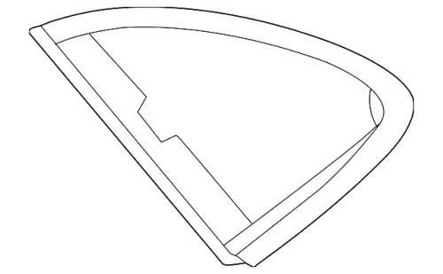 side window (fixed) 95B845298FB PORSCHE