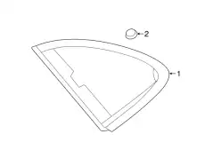 side window (fixed) 95B845298FE PORSCHE