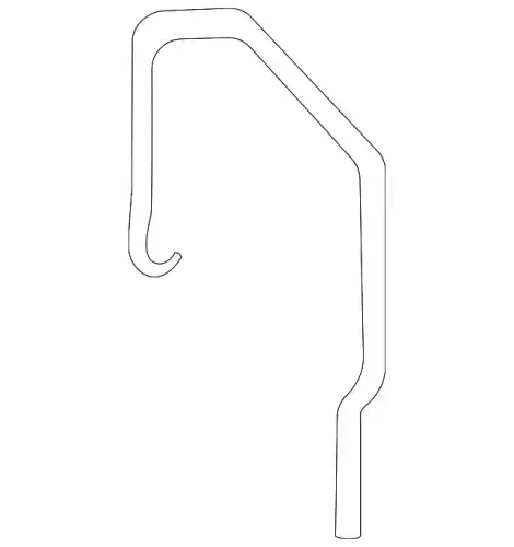 Spring clip 992121098C PORSCHE