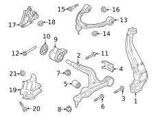track control arm, complet 971407152R PORSCHE