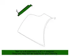 Window aperture seal 992837480C PORSCHE