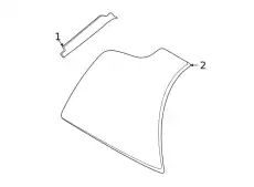Window aperture seal 992837480C PORSCHE