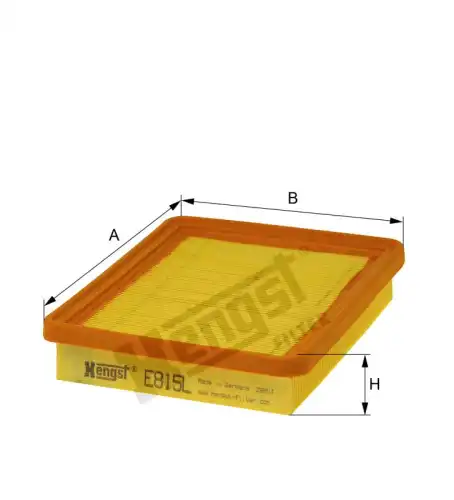 Фильтр воздушный HENGST E815L