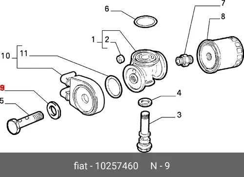 кольцо уплотнител. универс.20x26x1.5 MAN 10257460 FIAT
