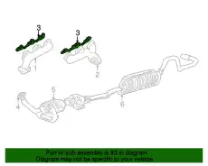 Прокладка коллектора FORD F87Z-9448-AA