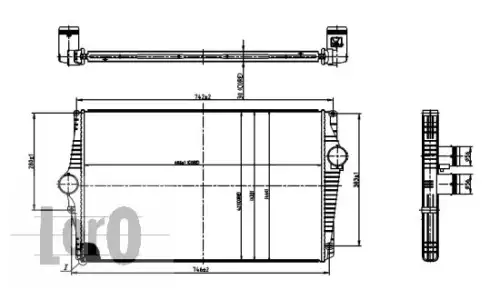 Интеркулер ABAKUS 052-018-0003