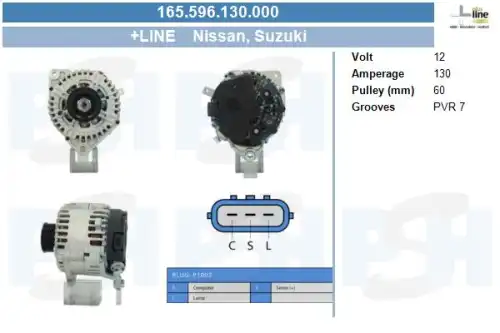 Генератор CV PSH 165.596.130.000