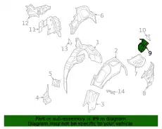 Closing plate primed 9J1813327YGRV PORSCHE