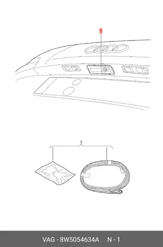 (AUDI), CAMERA, Votex 8W5054634A VAG