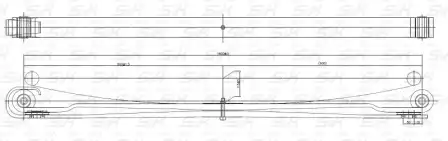 Рессора подвески S&K SK-2950013-01