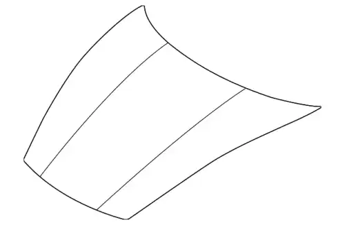 Bonnet primed 9J1823031AYGRV PORSCHE