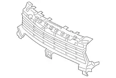 Решетка бампера PORSCHE 9Y0807683AAOK1