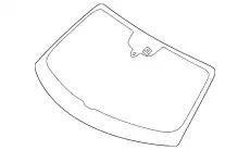 WINDSCREEN not pretreated 9J1845099ADNVB PORSCHE