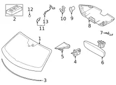 WINDSCREEN not pretreated 9J1845099ADNVB PORSCHE