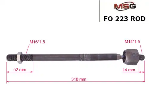 Рулевая тяга MSG FO223ROD