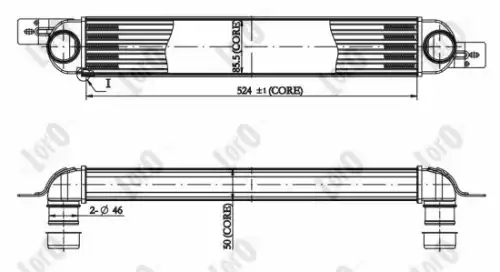 Интеркулер ABAKUS 037-018-0020