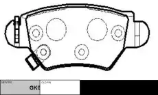 Тормозные колодки дисковые CTR GK0259