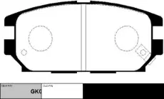Тормозные колодки дисковые CTR GK0480