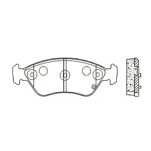 Тормозные колодки дисковые передняя ось CTR GK0514
