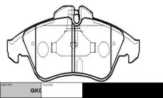 Тормозные колодки дисковые CTR GK0588