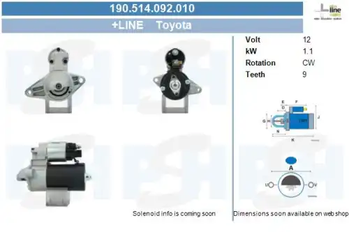 Стартер CV PSH 190.514.092.010