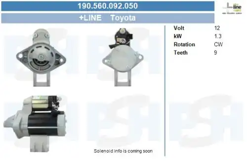 Стартер CV PSH 190.560.092.050