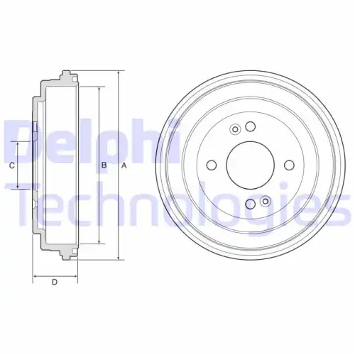 Тормозной барабан DELPHI BF580