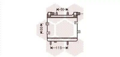 Масляный радиатор VAN WEZEL 30003534